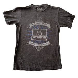 Fantastic Beast, and Where to Find Them Black Graphic T-shirt Small Cotton Blend
